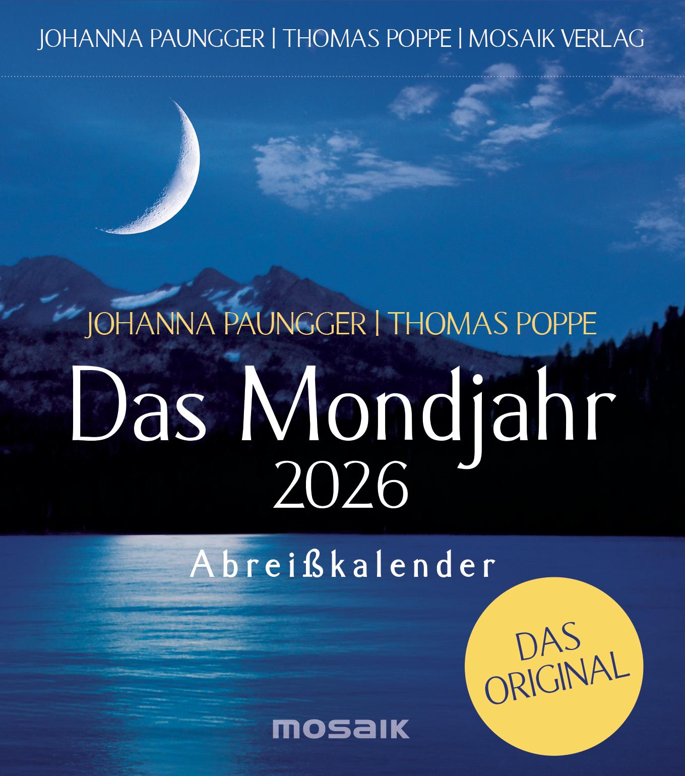 Vorderes Coverbild Das Mondjahr 2026 - Abreißkalender