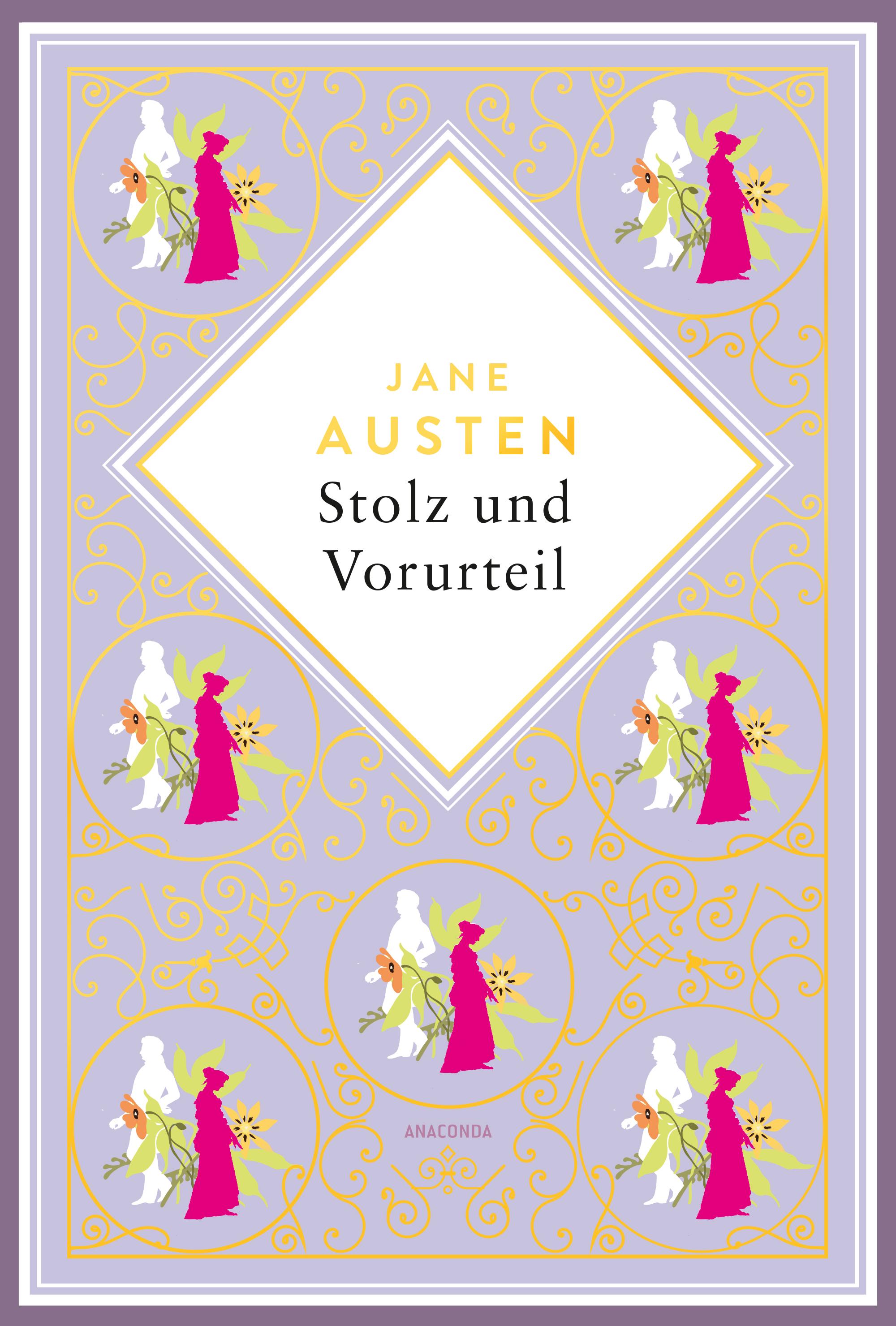 Vorderes Coverbild Jane Austen, Stolz und Vorurteil. Schmuckausgabe mit Goldprägung