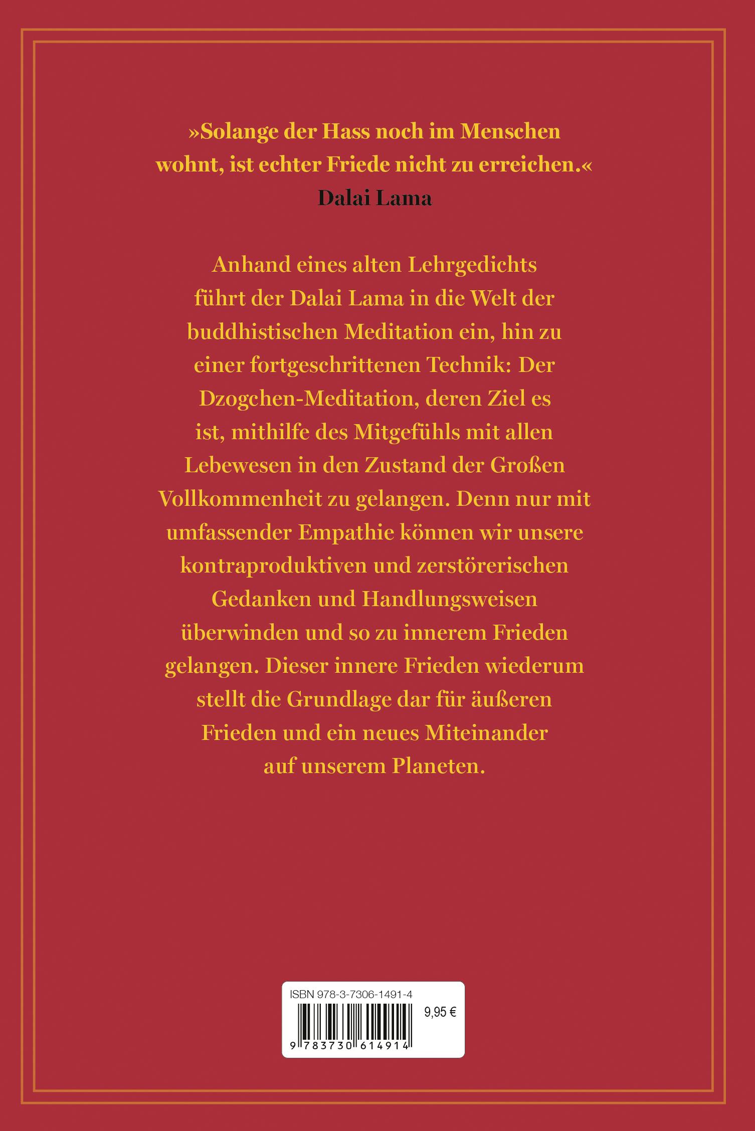 Beispielinhalt (Bild) Die Dzogchen-Meditation. Empathie als Schlüssel zur Großen Vollkommenheit
