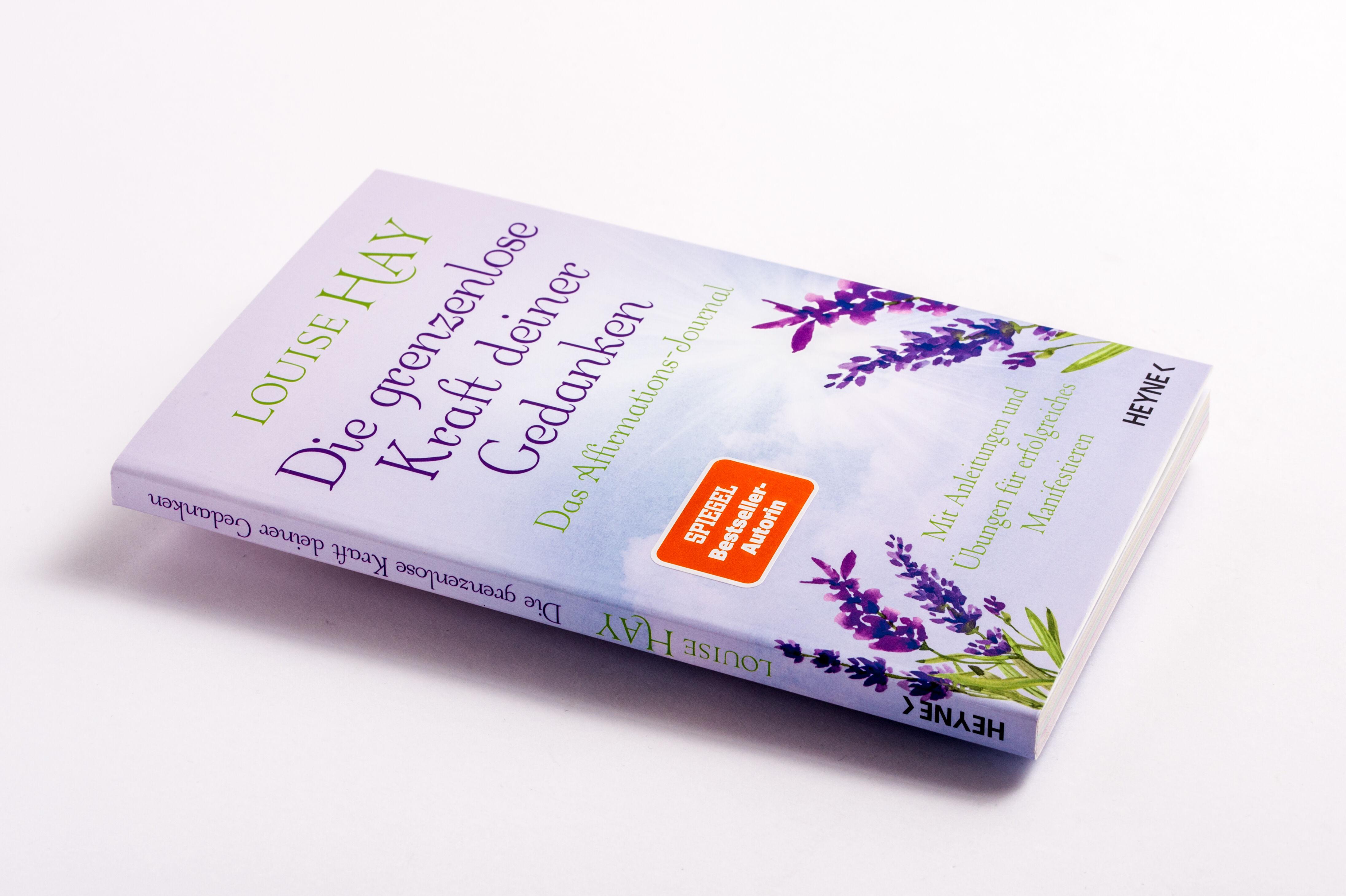 Beispielinhalt (Bild) Die grenzenlose Kraft deiner Gedanken. Das Affirmations-Journal