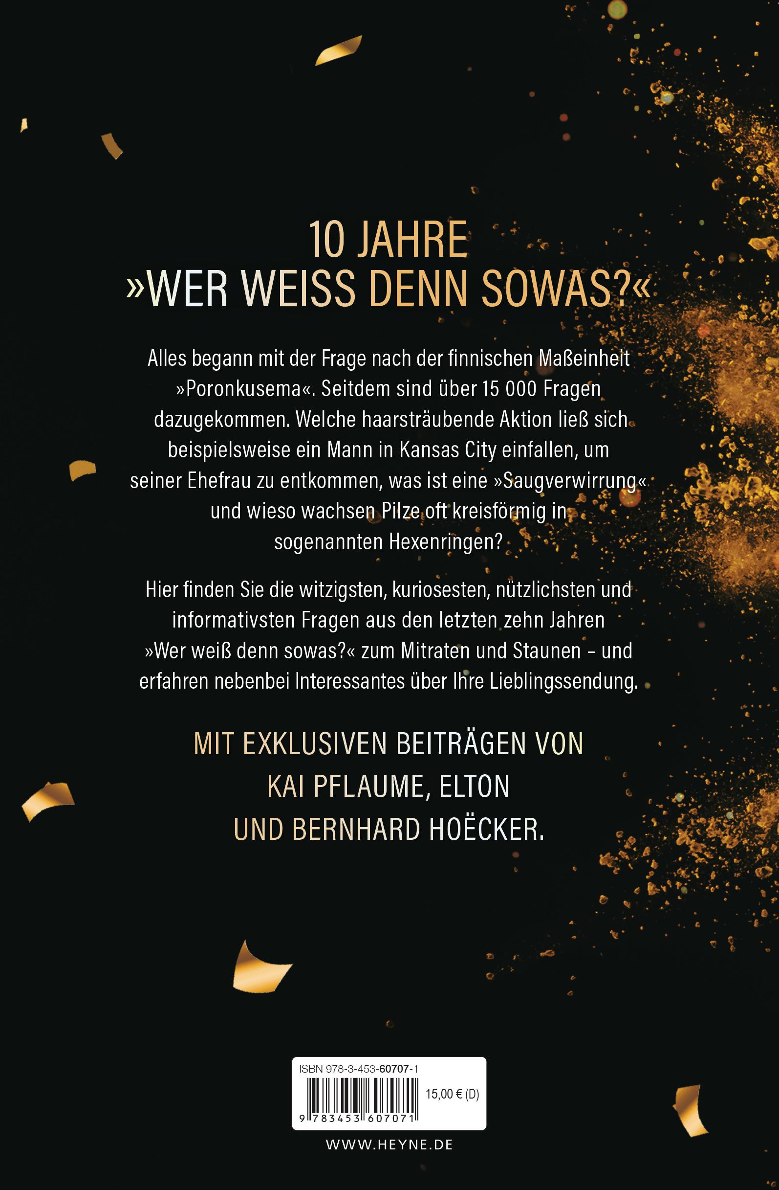Beispielinhalt (Bild) "Wer weiß denn sowas?" - Das große Jubiläumsbuch