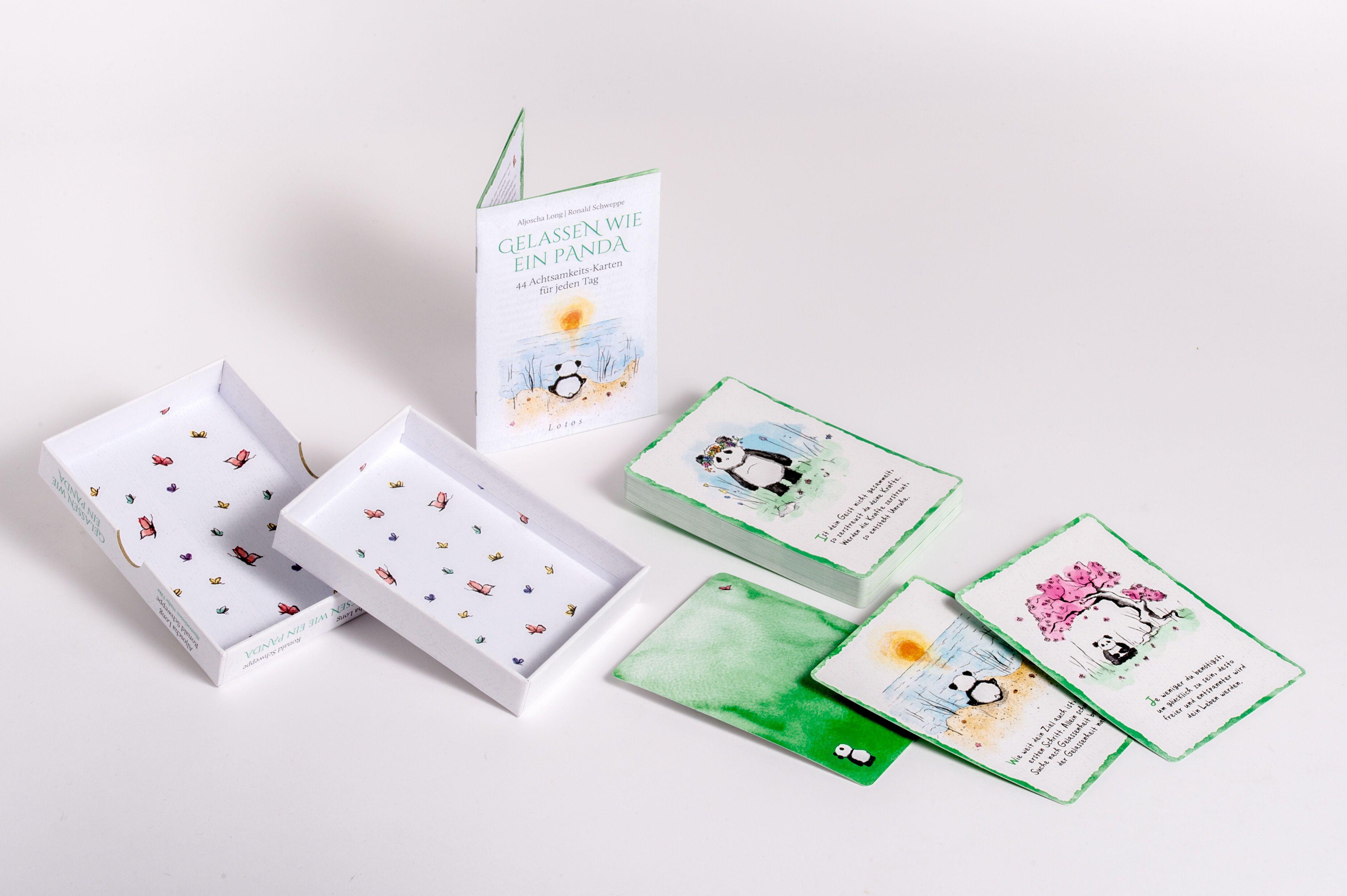 Beispielinhalt (Bild) Gelassen wie ein Panda. 44 Achtsamkeits-Karten für jeden Tag
