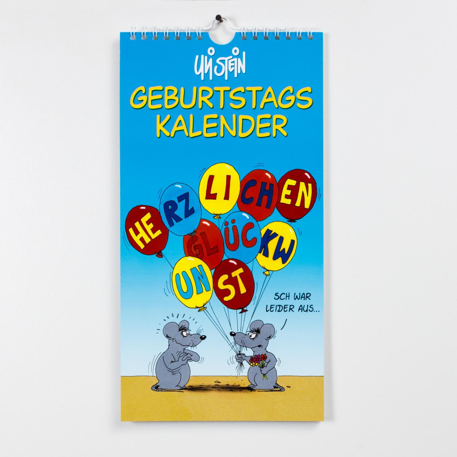 Beispielinhalt (Bild) Uli Stein Geburtstagskalender 2026: Wandkalender