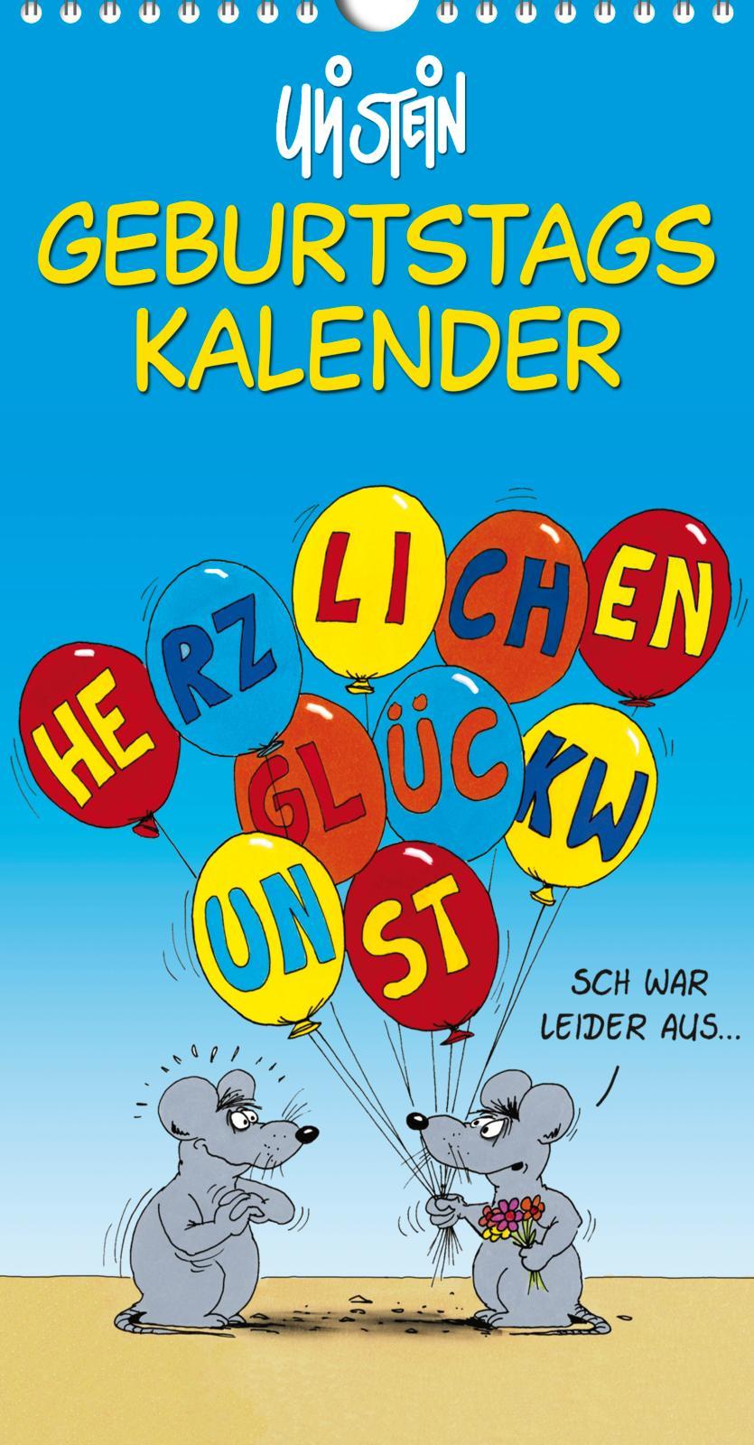 Vorderes Coverbild Uli Stein Geburtstagskalender 2026: Wandkalender