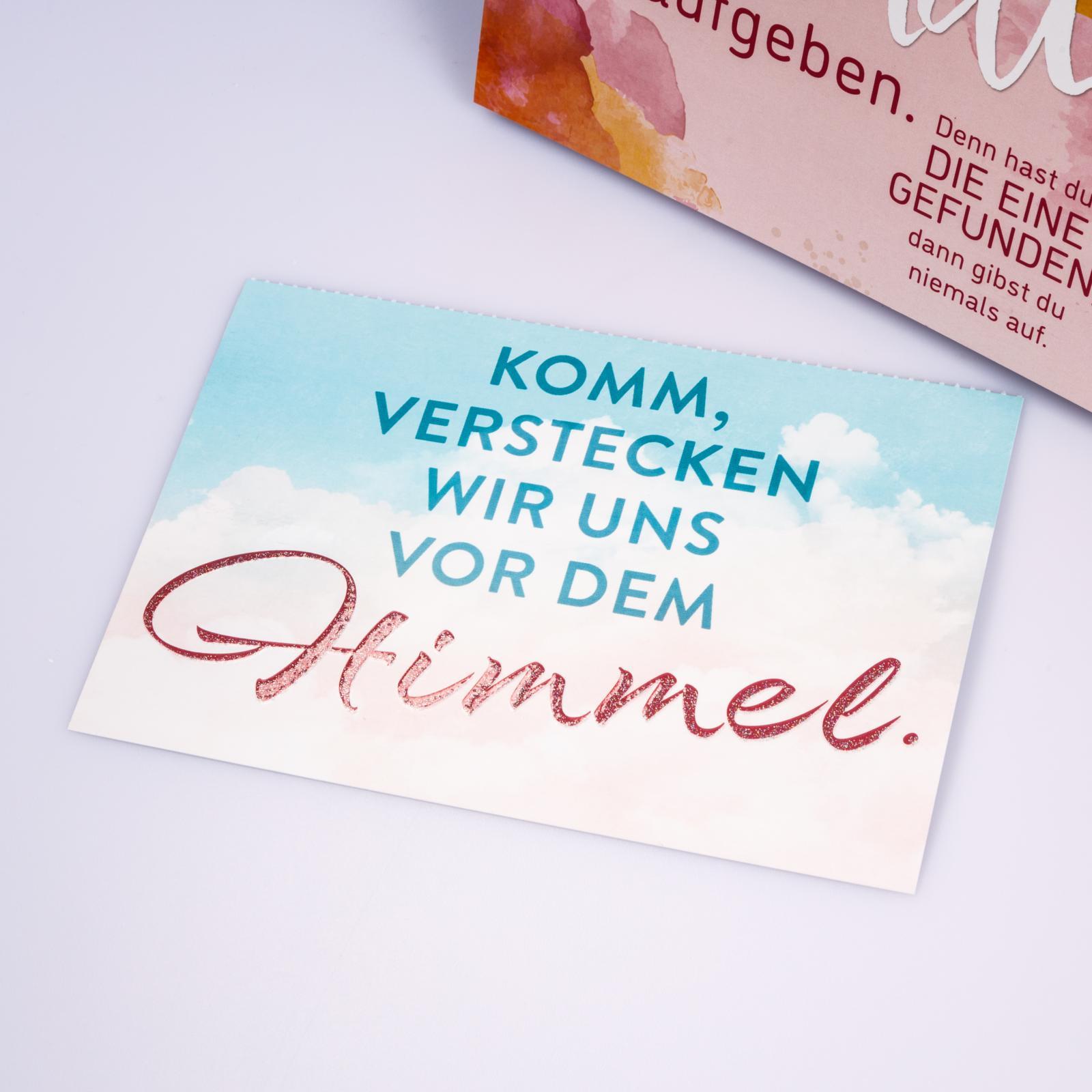 Beispielinhalt (Bild) I burn for you - Romance-Postkartenkalender 2026