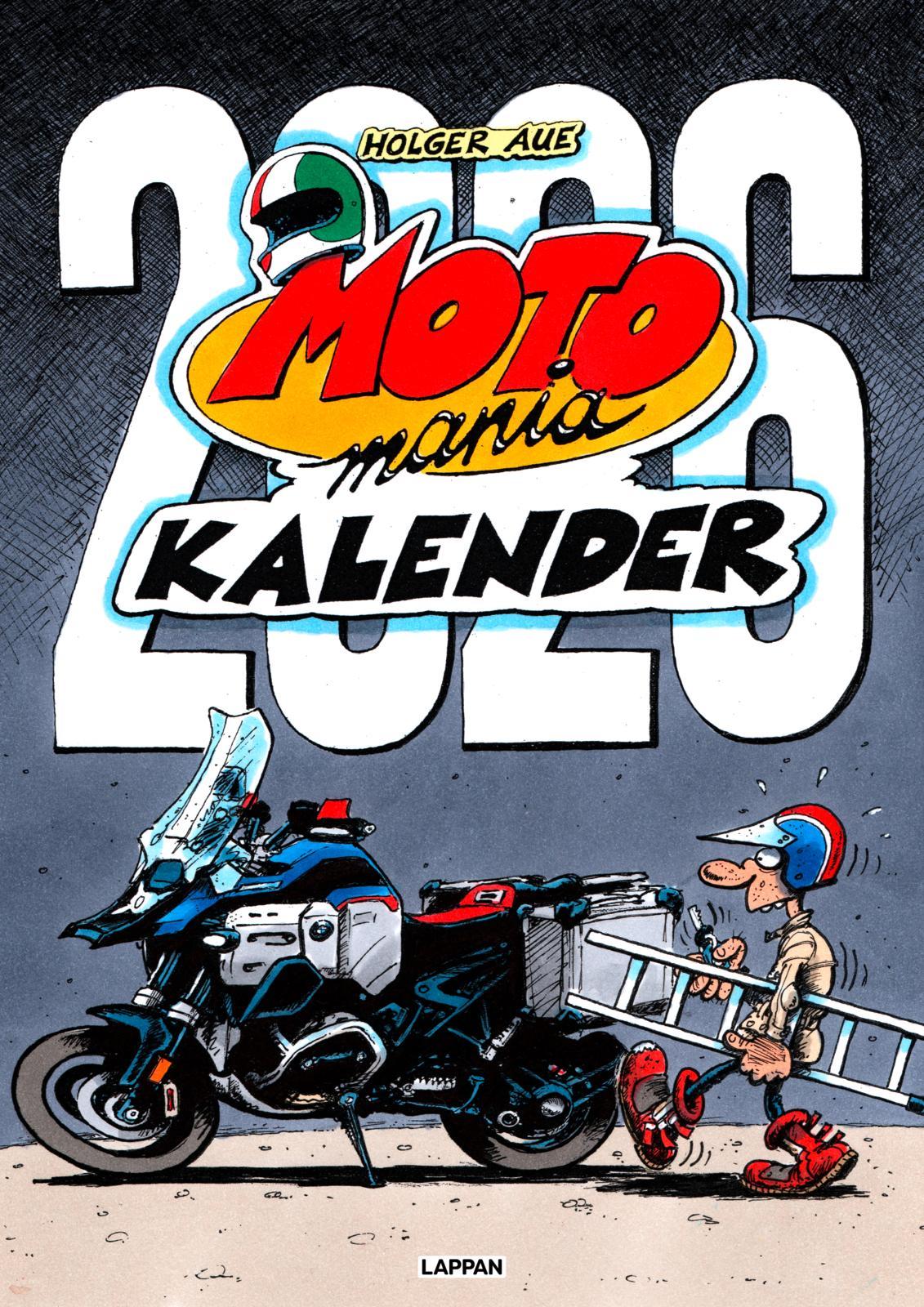 Vorderes Coverbild MOTOmania Kalender 2026: Monatskalender im Großformat