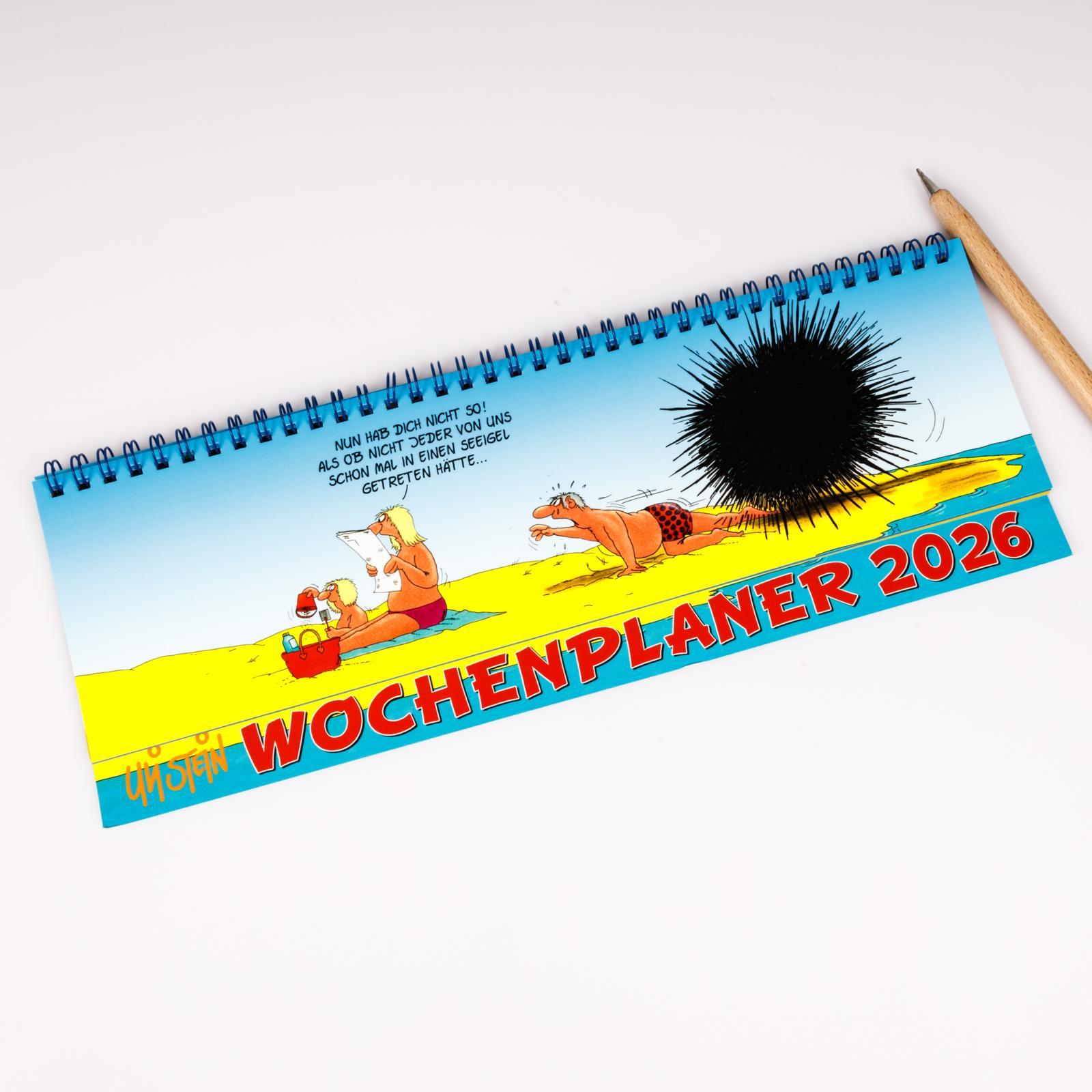 Beispielinhalt (Bild) Uli Stein Wochenplaner 2026: Tischkalender