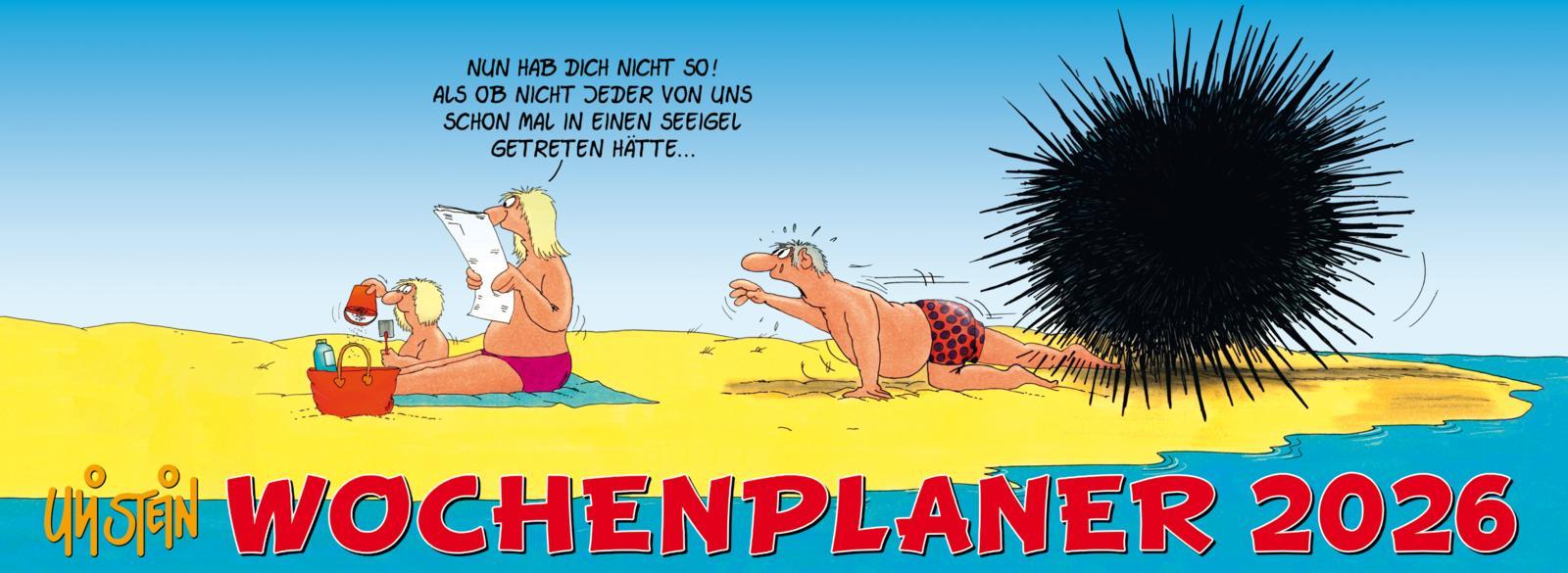 Vorderes Coverbild Uli Stein Wochenplaner 2026: Tischkalender