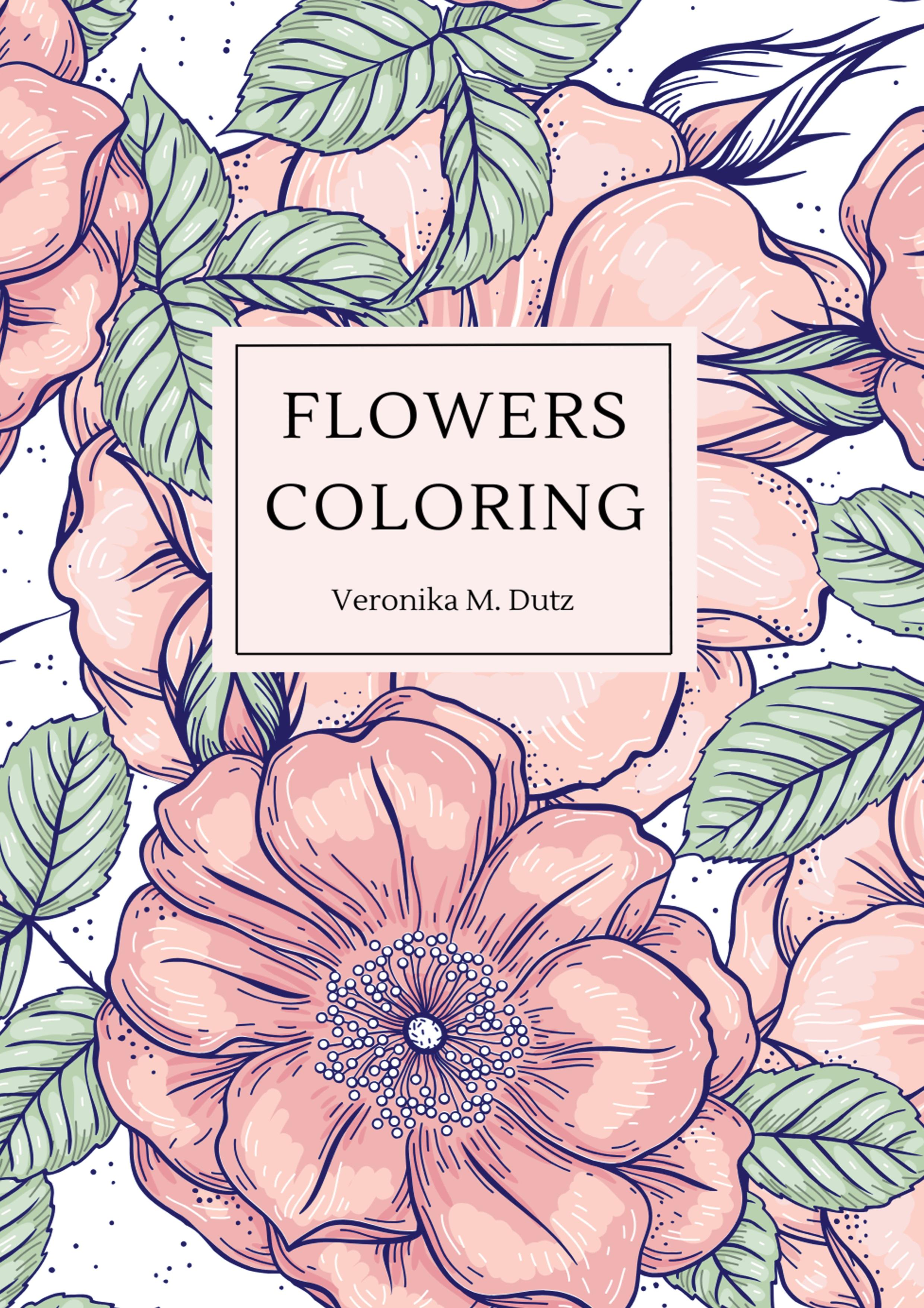 Vorderes Coverbild Flowers Coloring