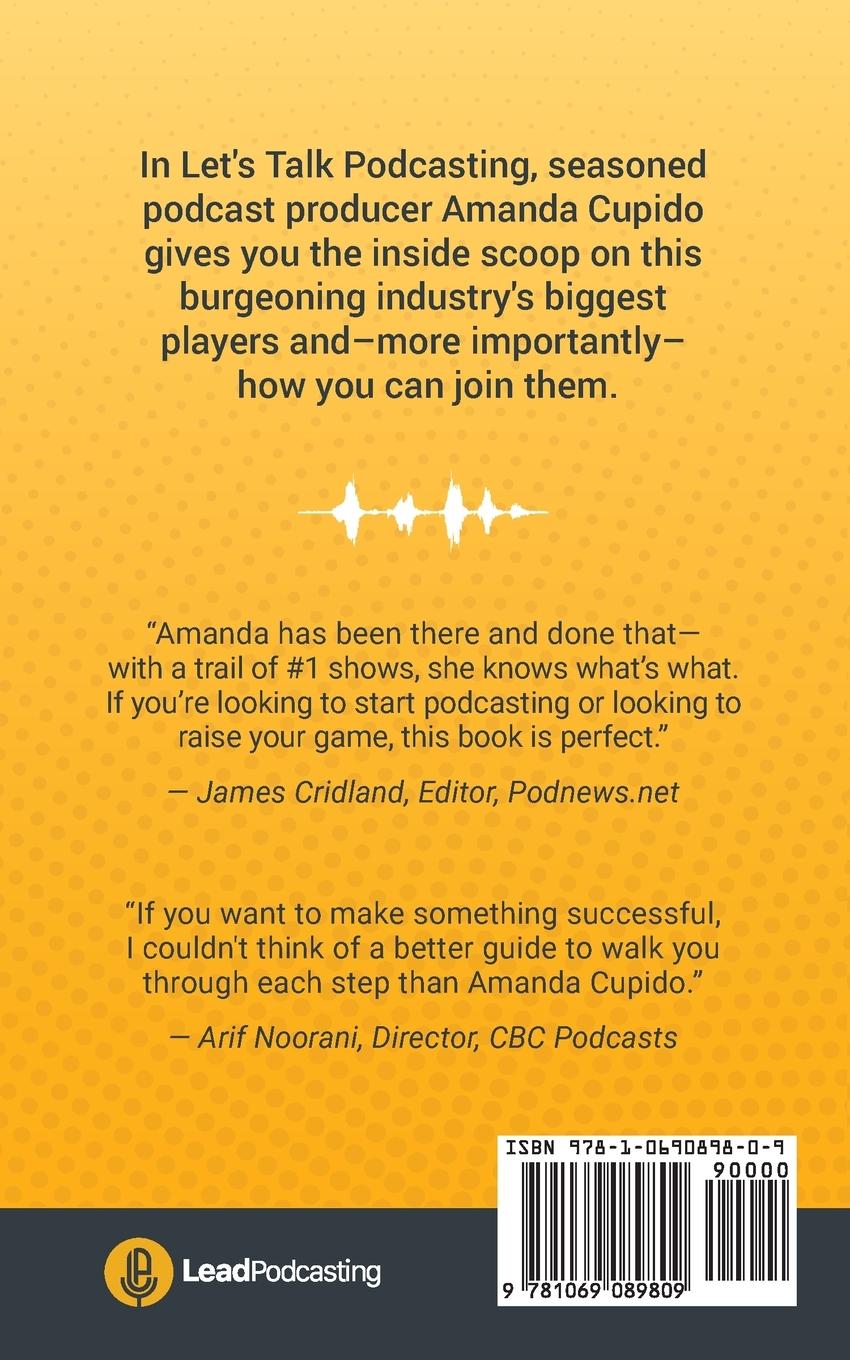 Rückseitencover Let's Talk Podcasting