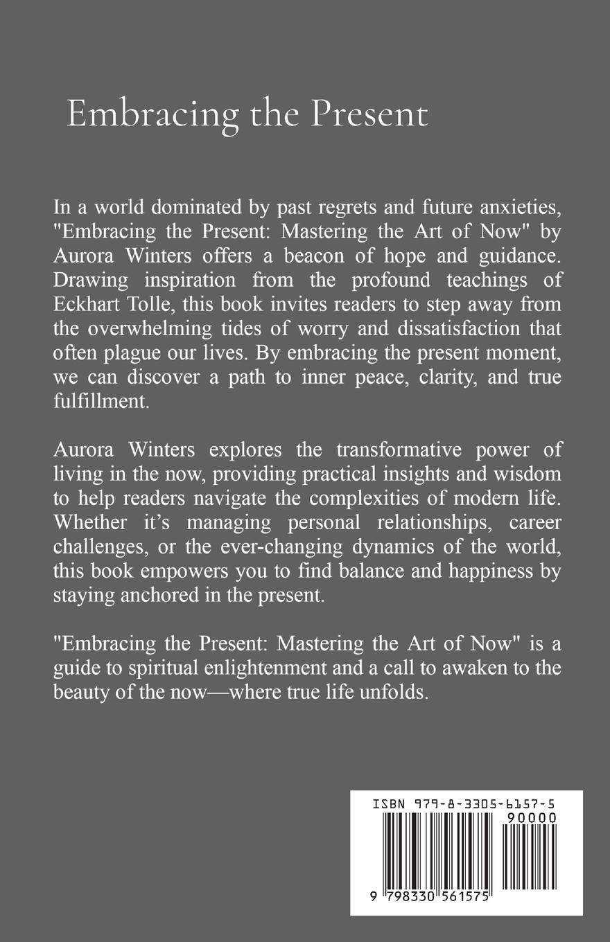 Rückseitencover Embracing the Present