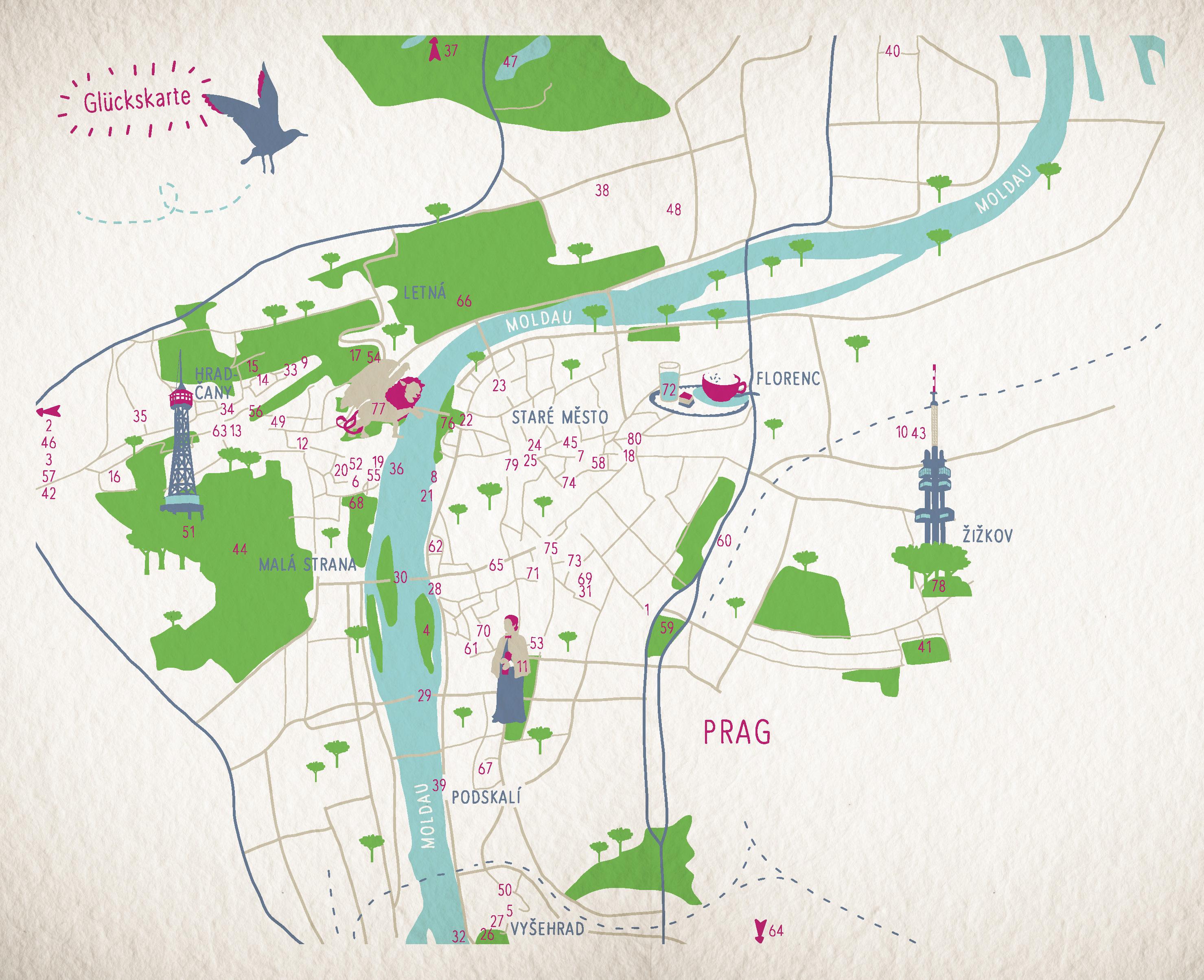 Beispielinhalt (Bild) Glücksorte in Prag