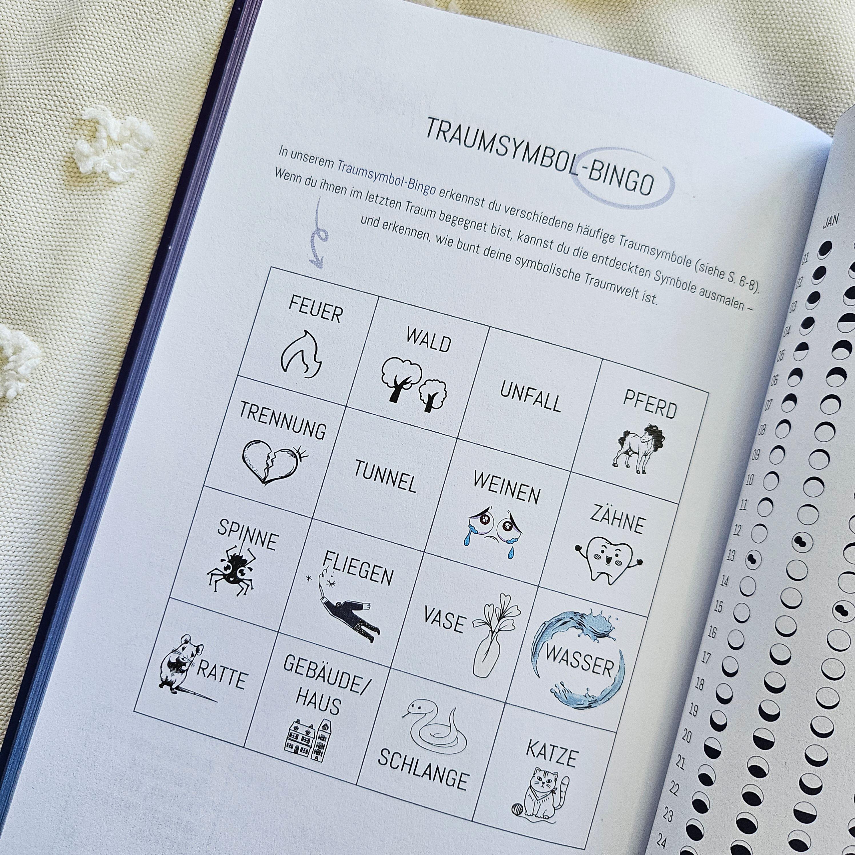 Beispielinhalt (Bild) Unterwegs Traum-Logbuch