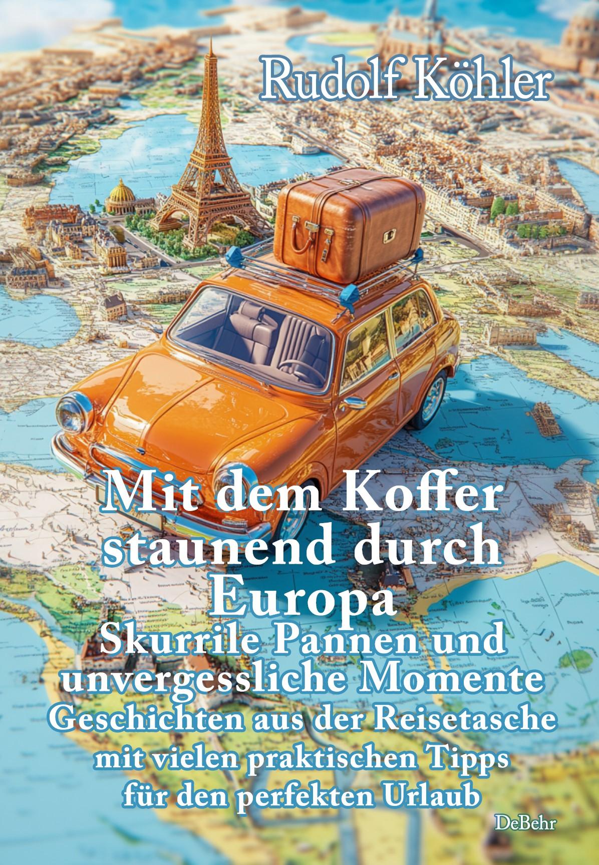 Vorderes Coverbild Mit dem Koffer staunend durch Europa - Skurrile Pannen und unvergessliche Momente eines Reisenden - Geschichten aus der Reisetasche mit vielen praktischen Tipps für den perfekten Urlaub