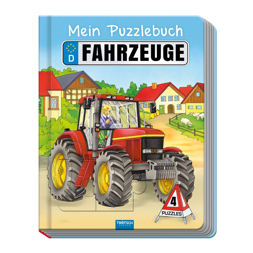 Vorderes Coverbild Trötsch Puzzlebuch Mein tolles Puzzlebuch Fahrzeuge