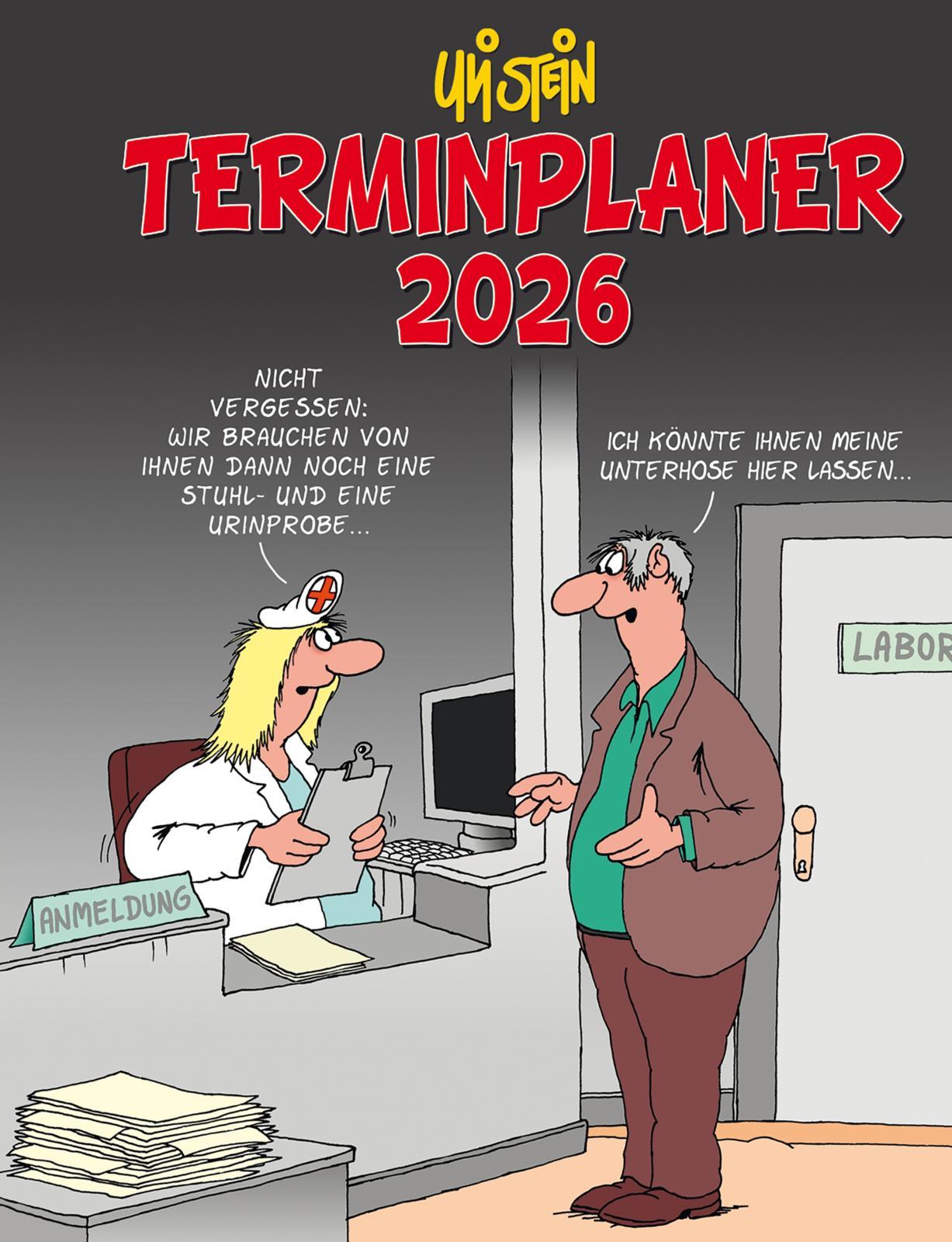 Vorderes Coverbild Uli Stein Terminplaner 2026: Taschenkalender