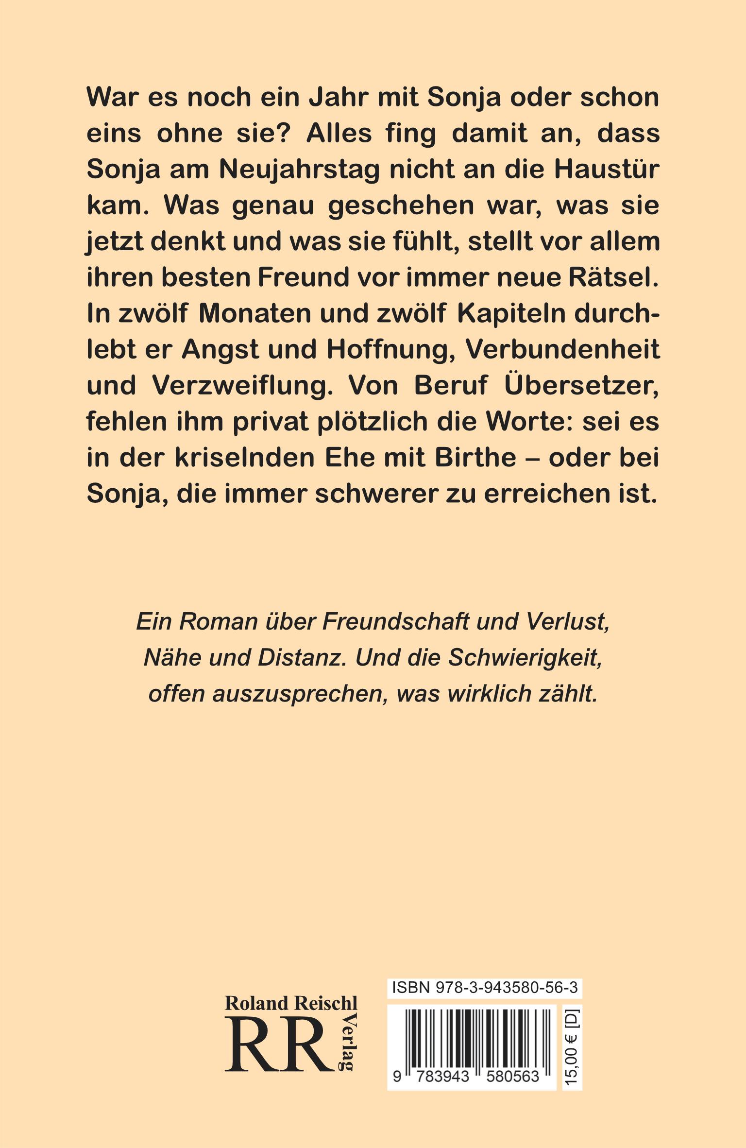 Rückseitencover Sonja war hier