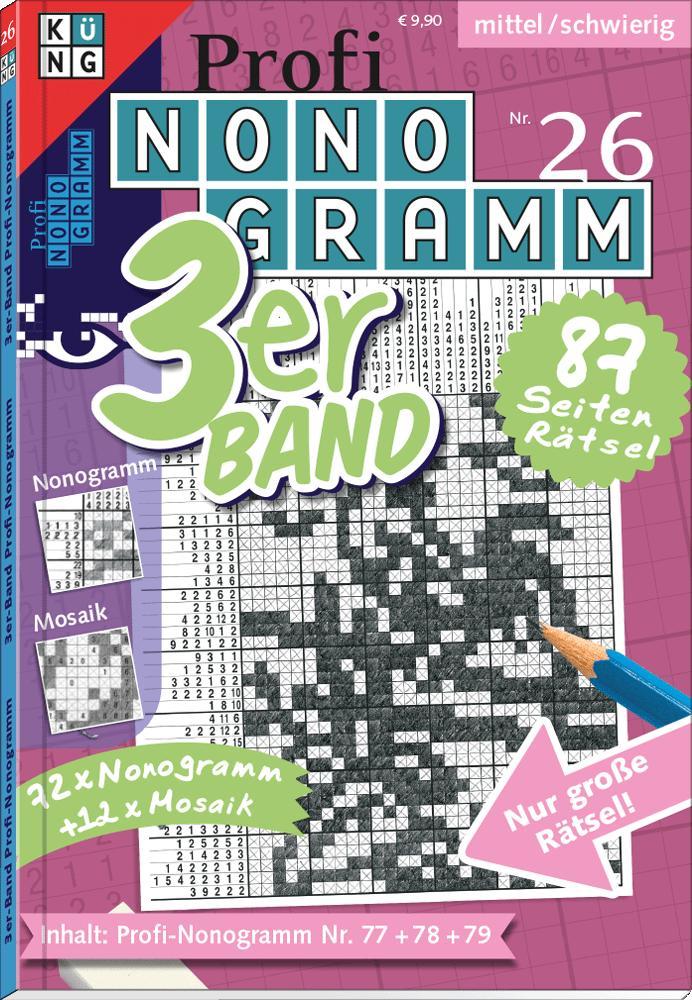 Vorderes Coverbild Profi-Nonogramm 3er-Band Nr. 26