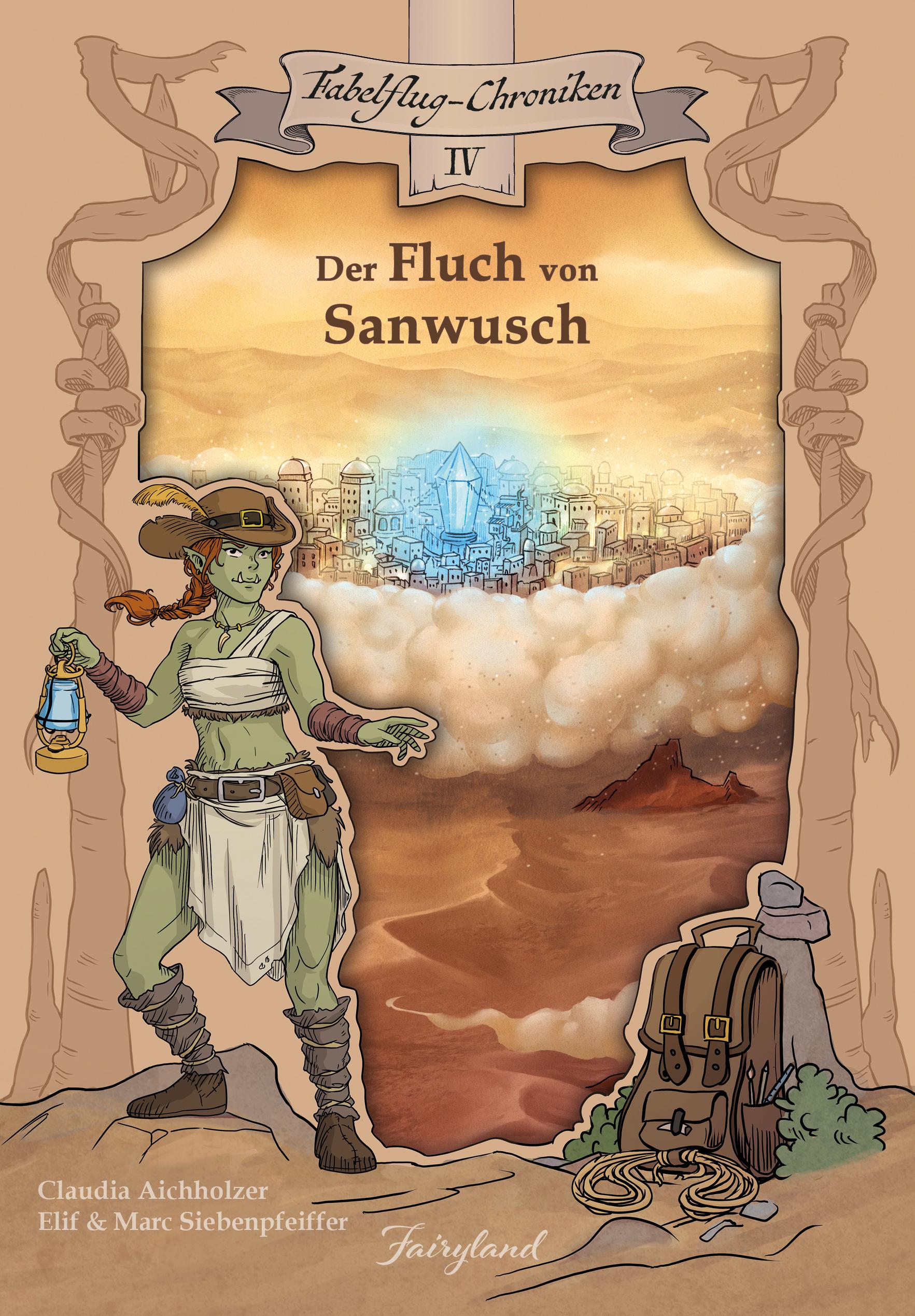 Vorderes Coverbild Der Fluch von Sanwusch