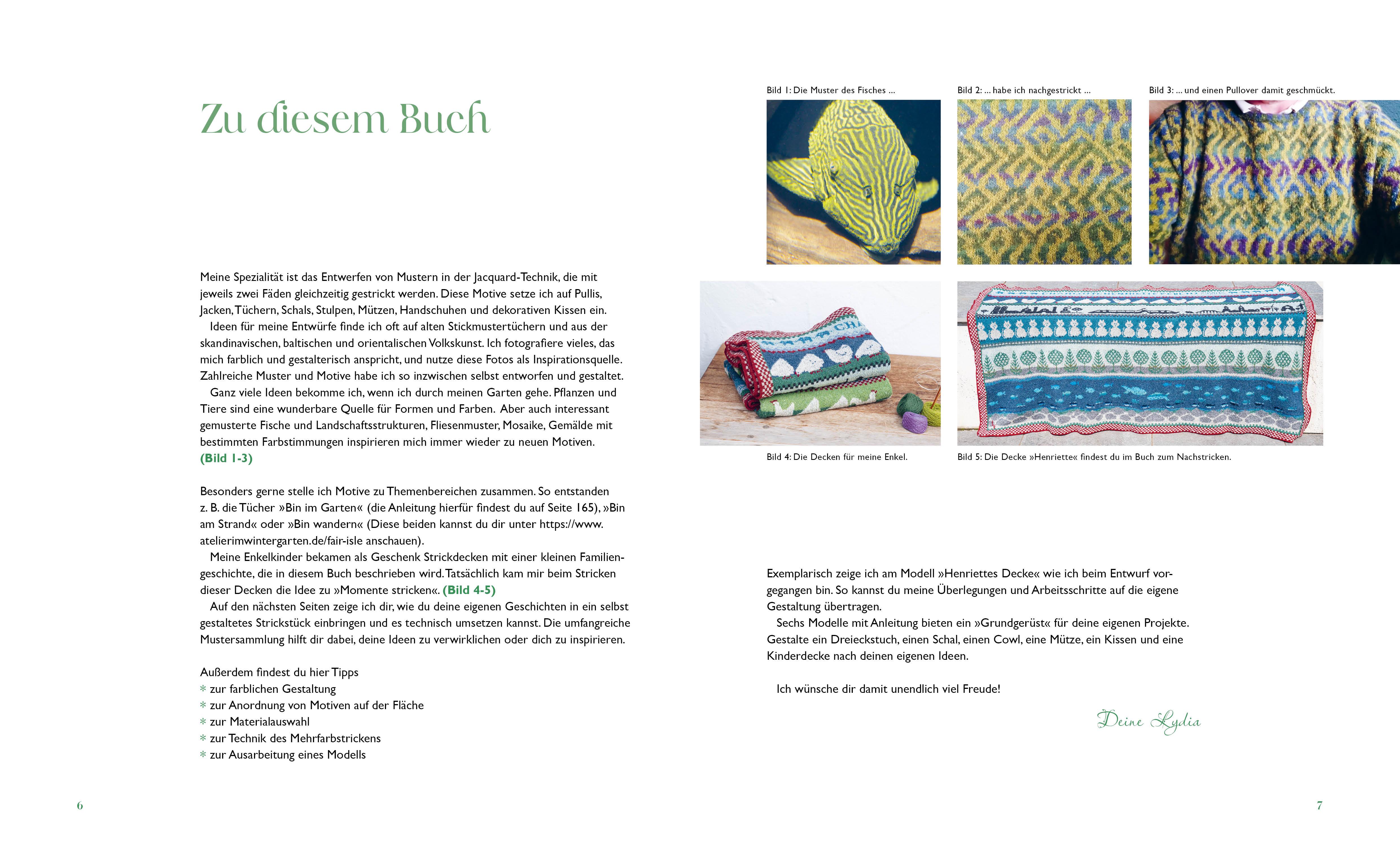 Beispielinhalt (Bild) Momente stricken