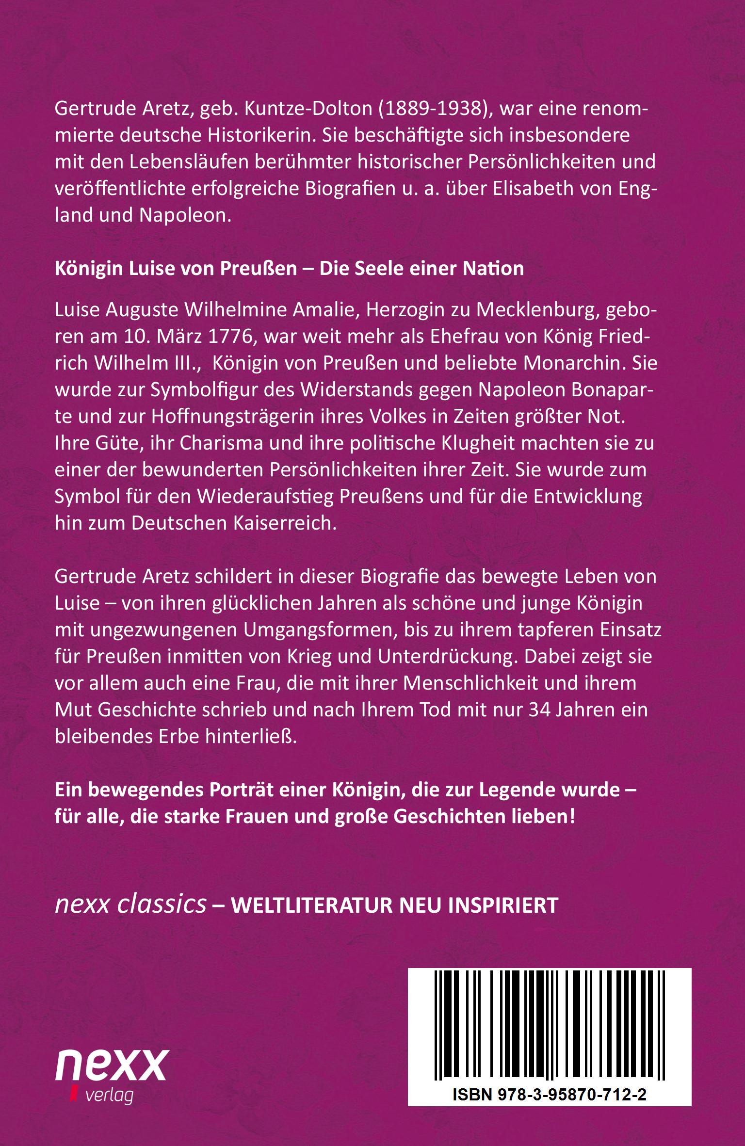 Rückseitencover Königin Luise