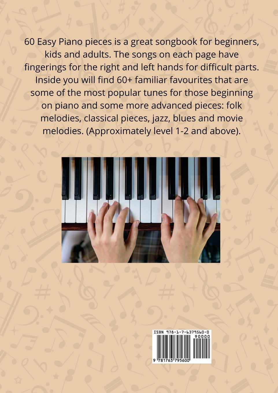 Rückseitencover 60 Easy Piano Pieces