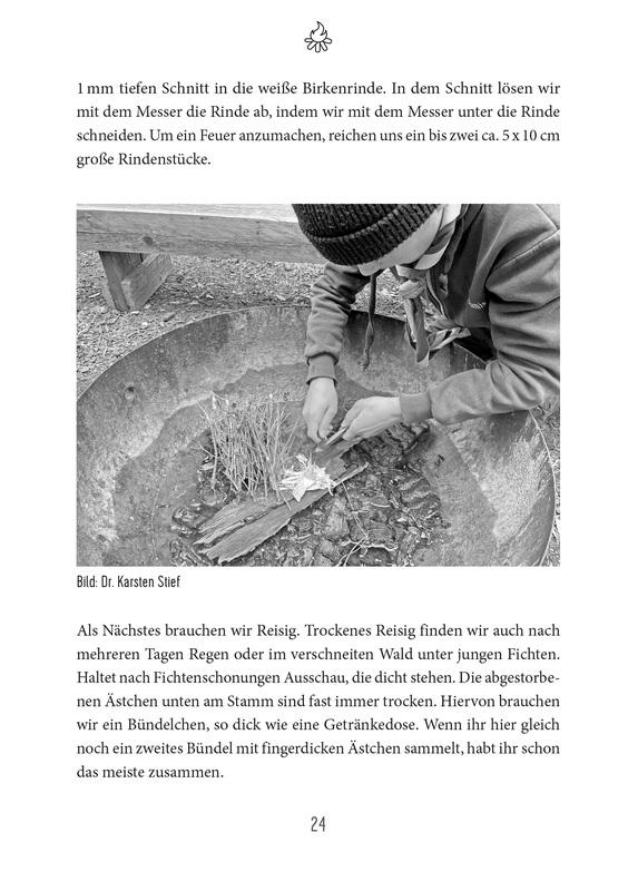 Beispielinhalt (Bild) Waldläufer, Kluft und Knoten knüpfen