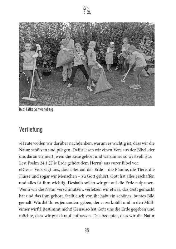 Beispielinhalt (Bild) Waldläufer, Kluft und Knoten knüpfen
