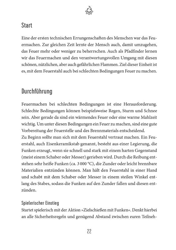 Beispielinhalt (Bild) Waldläufer, Kluft und Knoten knüpfen
