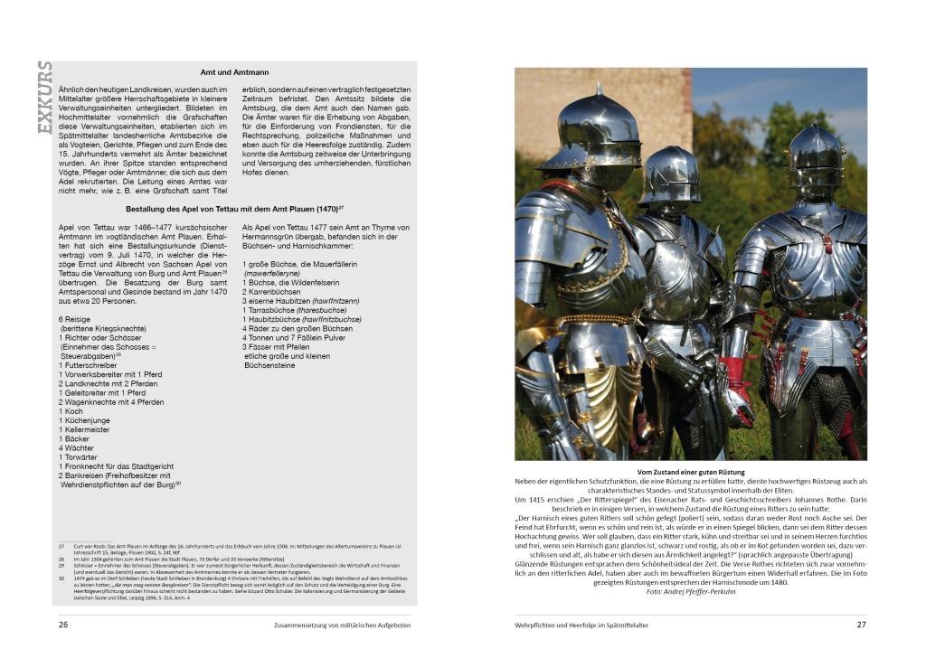 Beispielinhalt (Bild) Wehrpflichten und Heerfolge im Spätmittelalter