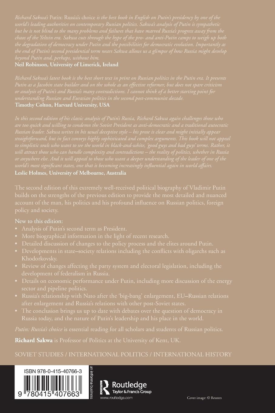 Rückseitencover Putin