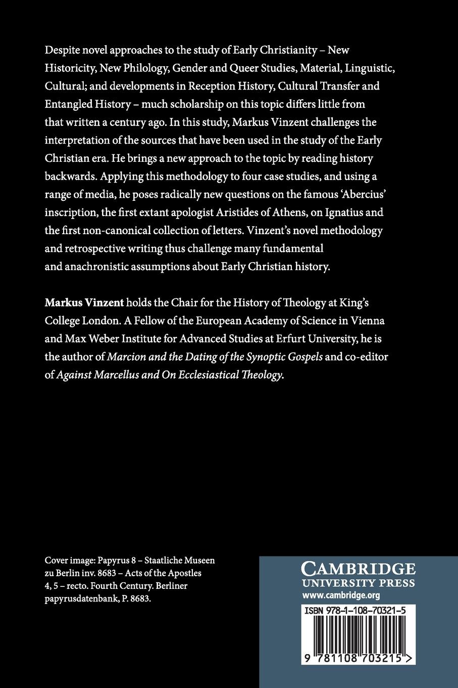 Rückseitencover Writing the History of Early Christianity