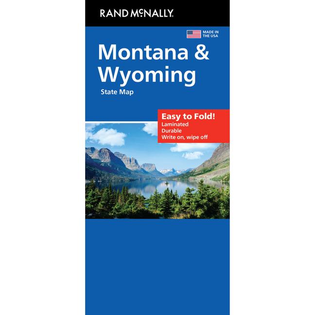 Vorderes Coverbild Rand McNally Easy to Fold: Montana, Wyoming Laminated Map