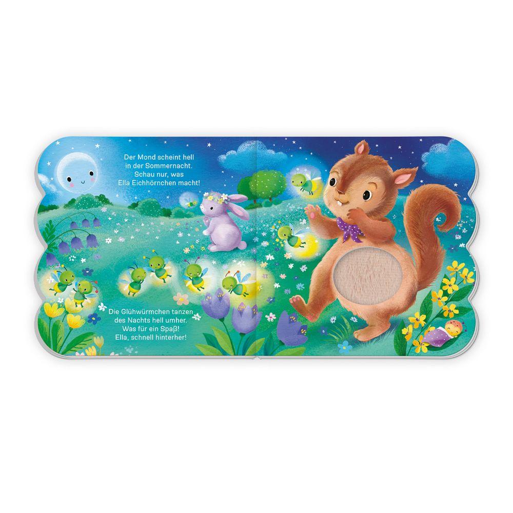 Beispielinhalt (Bild) Trötsch Fühlbuch Gute Nacht, liebe Tiere! Fühlen und Kuscheln