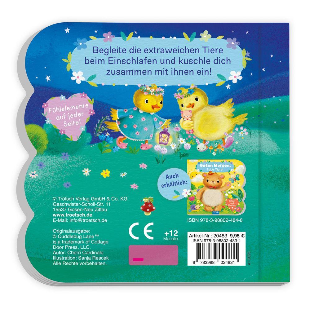 Beispielinhalt (Bild) Trötsch Fühlbuch Gute Nacht, liebe Tiere! Fühlen und Kuscheln