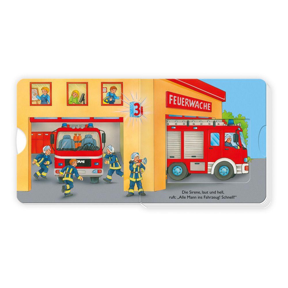 Beispielinhalt (Bild) Trötsch Spielbuch Mein kleines Spielbuch Feuerwehr