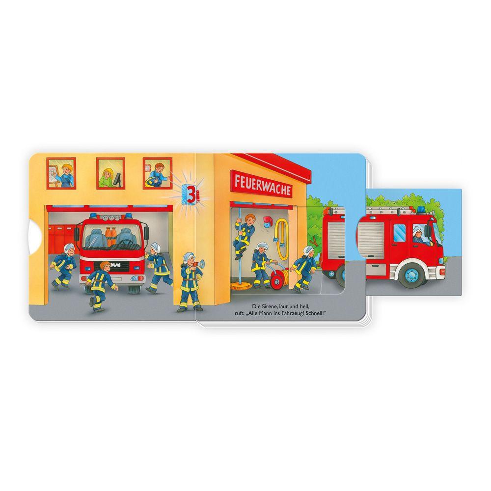 Beispielinhalt (Bild) Trötsch Spielbuch Mein kleines Spielbuch Feuerwehr