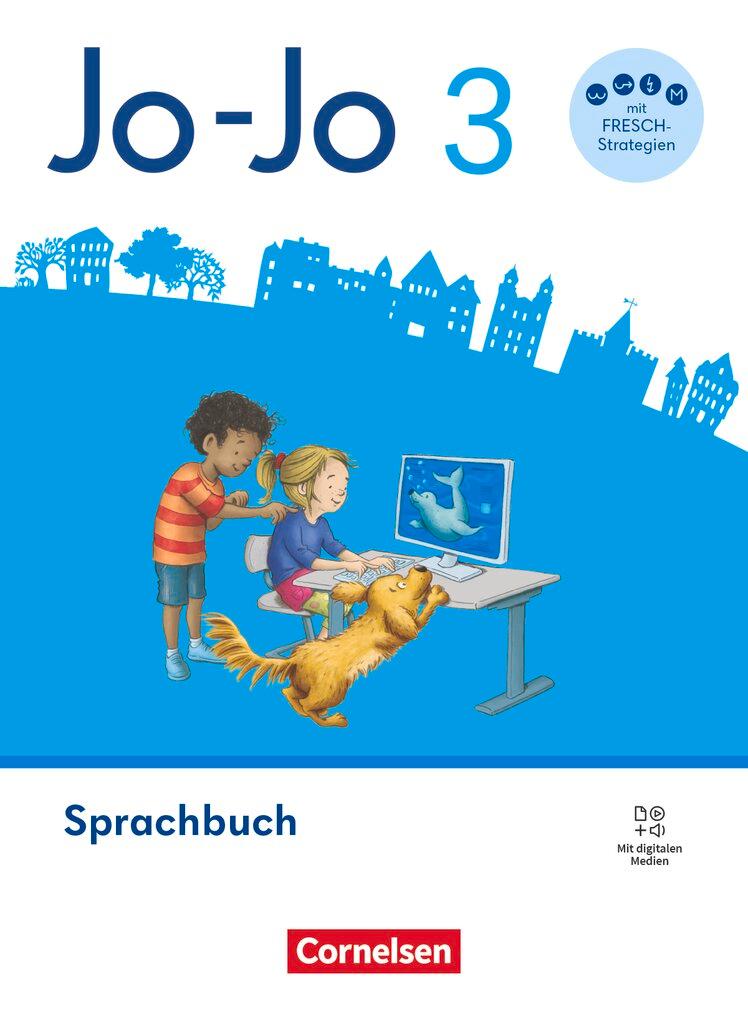 Vorderes Coverbild Jo-Jo Sprachbuch 3. Schuljahr - Allgemeine Ausgabe 2024 - Sprachbuch mit FRESCH-Karte, Lernspurenheft und digitalen Medien