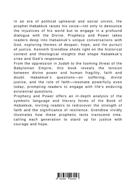 Rückseitencover Prophecy and Power: The Book of  Habakkuk's Dialogue with the Divine
