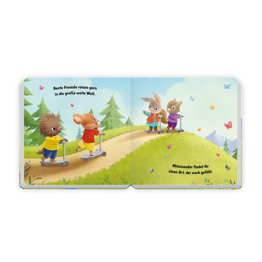 Beispielinhalt (Bild) Trötsch Pappenbuch mit Reimen Beste Freunde