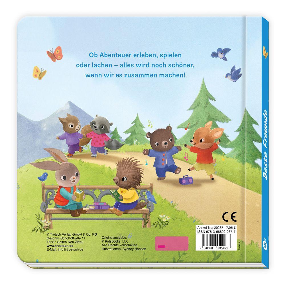 Beispielinhalt (Bild) Trötsch Pappenbuch mit Reimen Beste Freunde