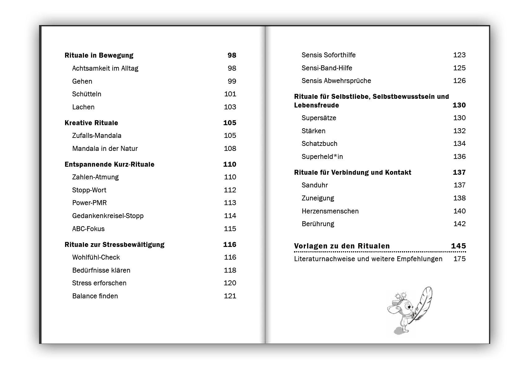 Beispielinhalt (Bild) Sensi kennt deine Superkräfte! Was hochsensible Kinder brauchen: Mutmach-Geschichten, Selbstregulation und entspannende Rituale