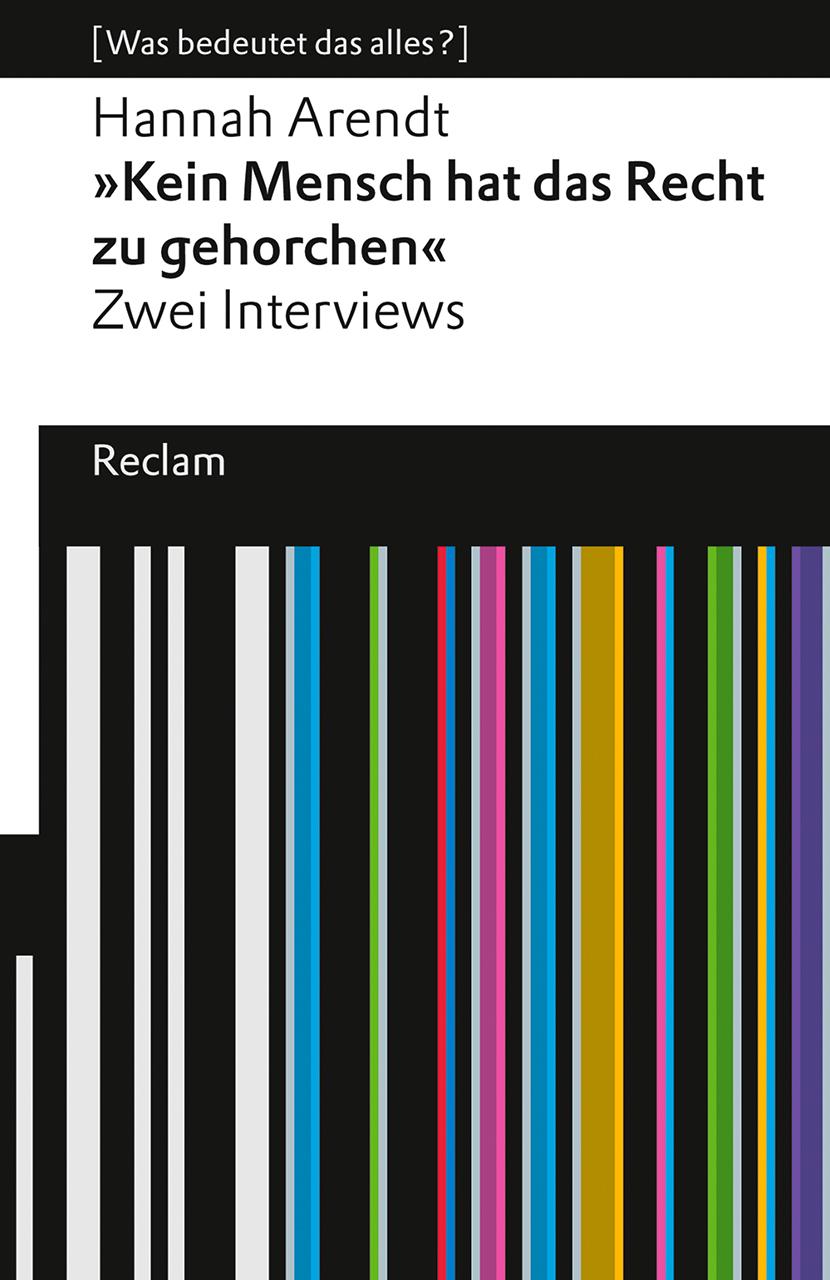 Vorderes Coverbild "Kein Mensch hat das Recht zu gehorchen". Zwei Interviews