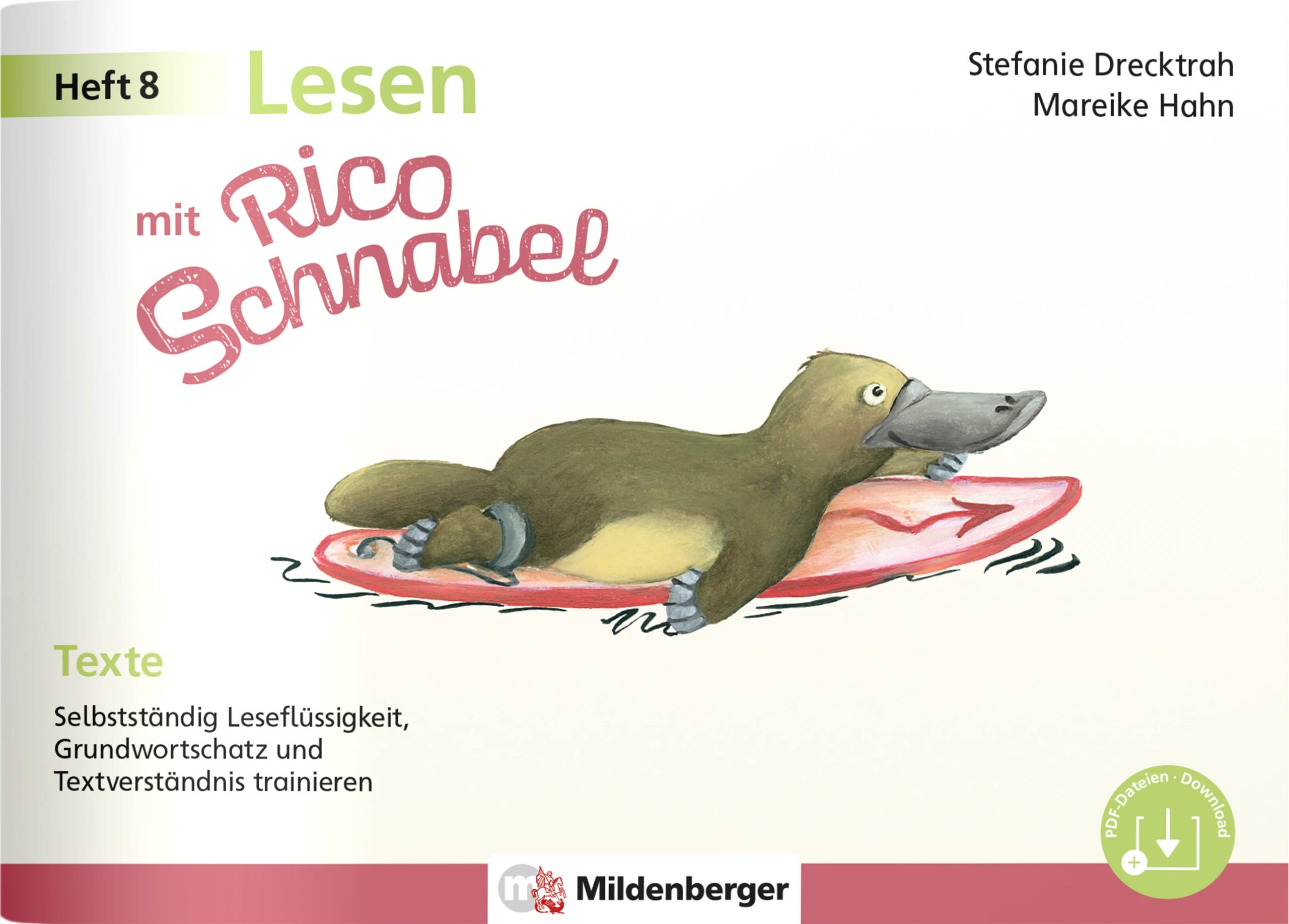 Vorderes Coverbild Lesen mit Rico Schnabel, Heft 8: Texte