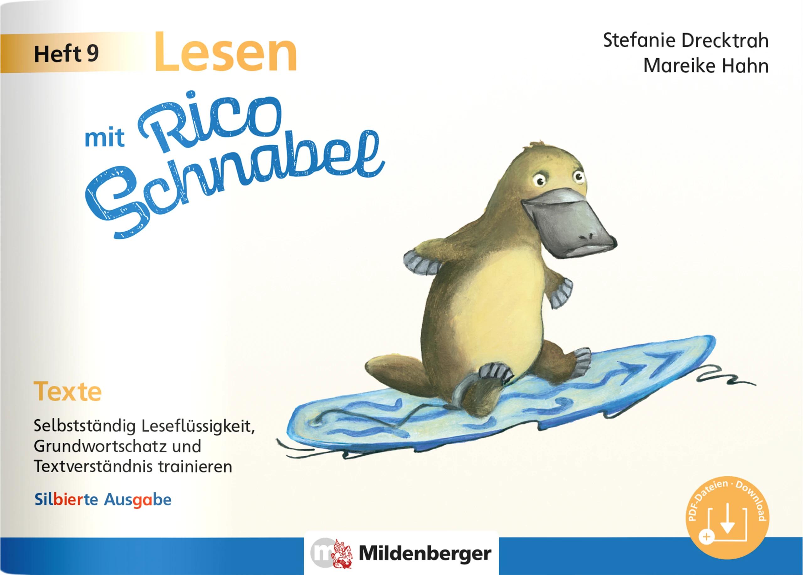 Vorderes Coverbild Lesen mit Rico Schnabel, Heft 9: Texte - silbierte Ausgabe