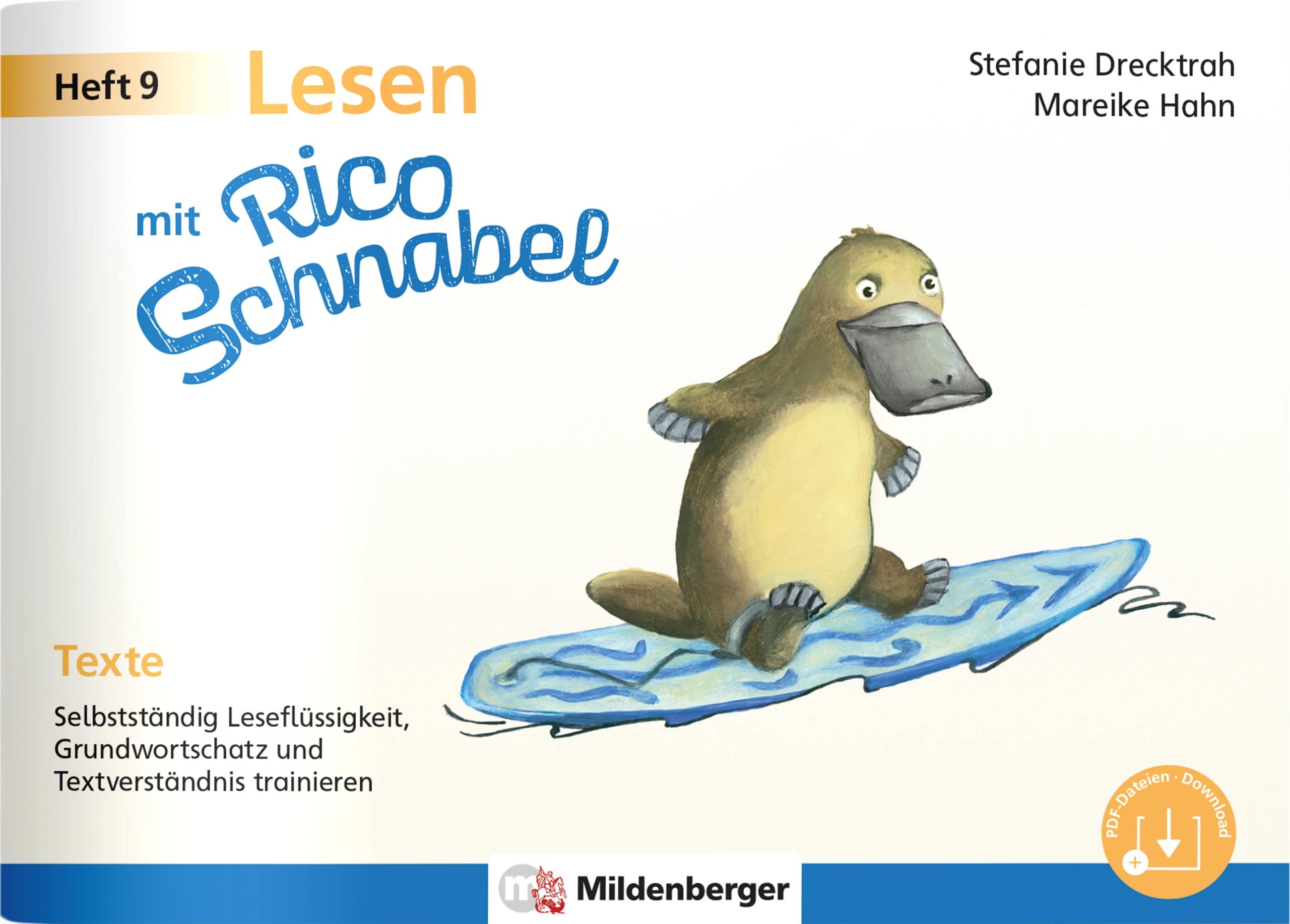 Vorderes Coverbild Lesen mit Rico Schnabel, Heft 9: Texte