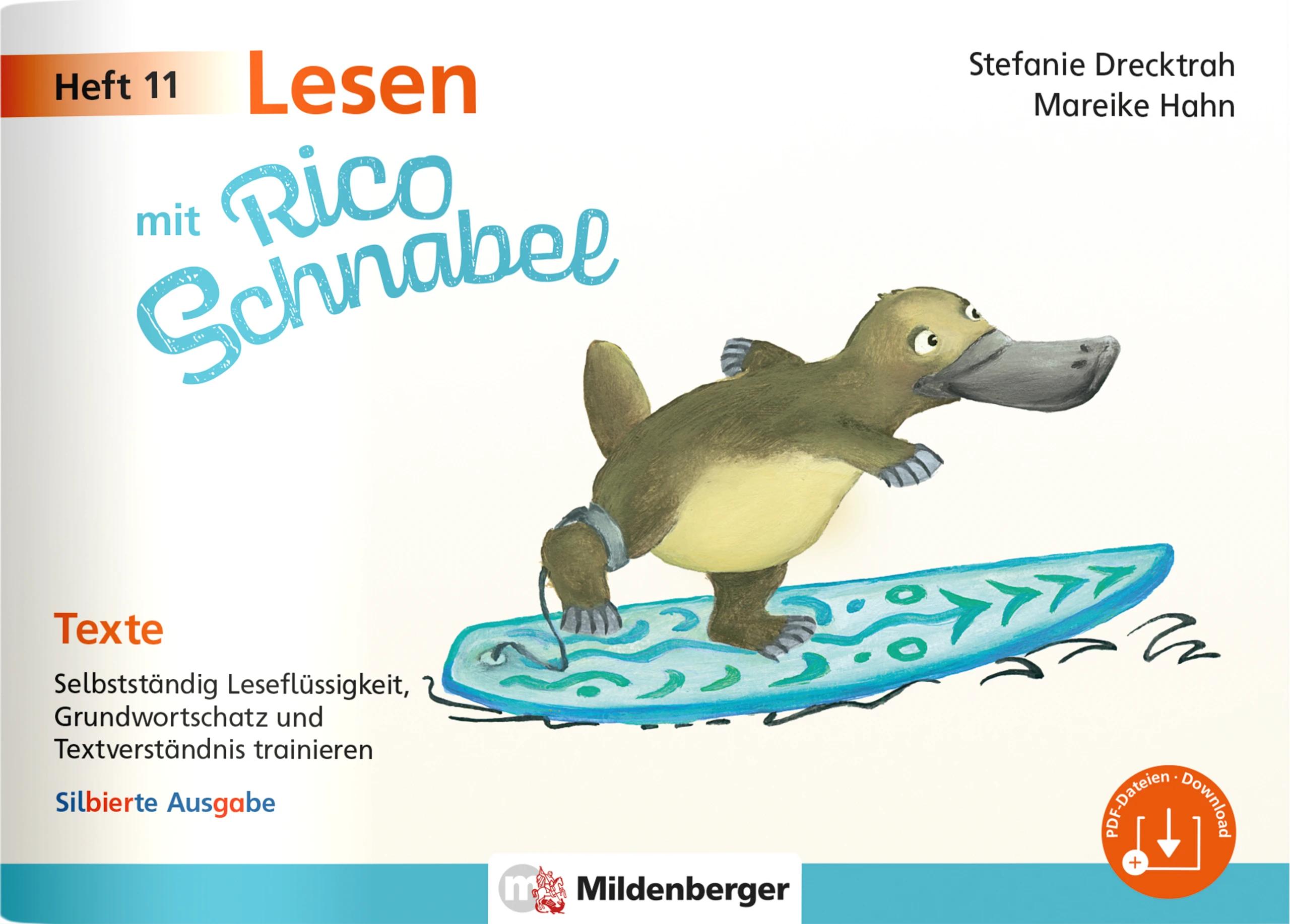 Vorderes Coverbild Lesen mit Rico Schnabel, Heft 11: Texte - silbierte Ausgabe
