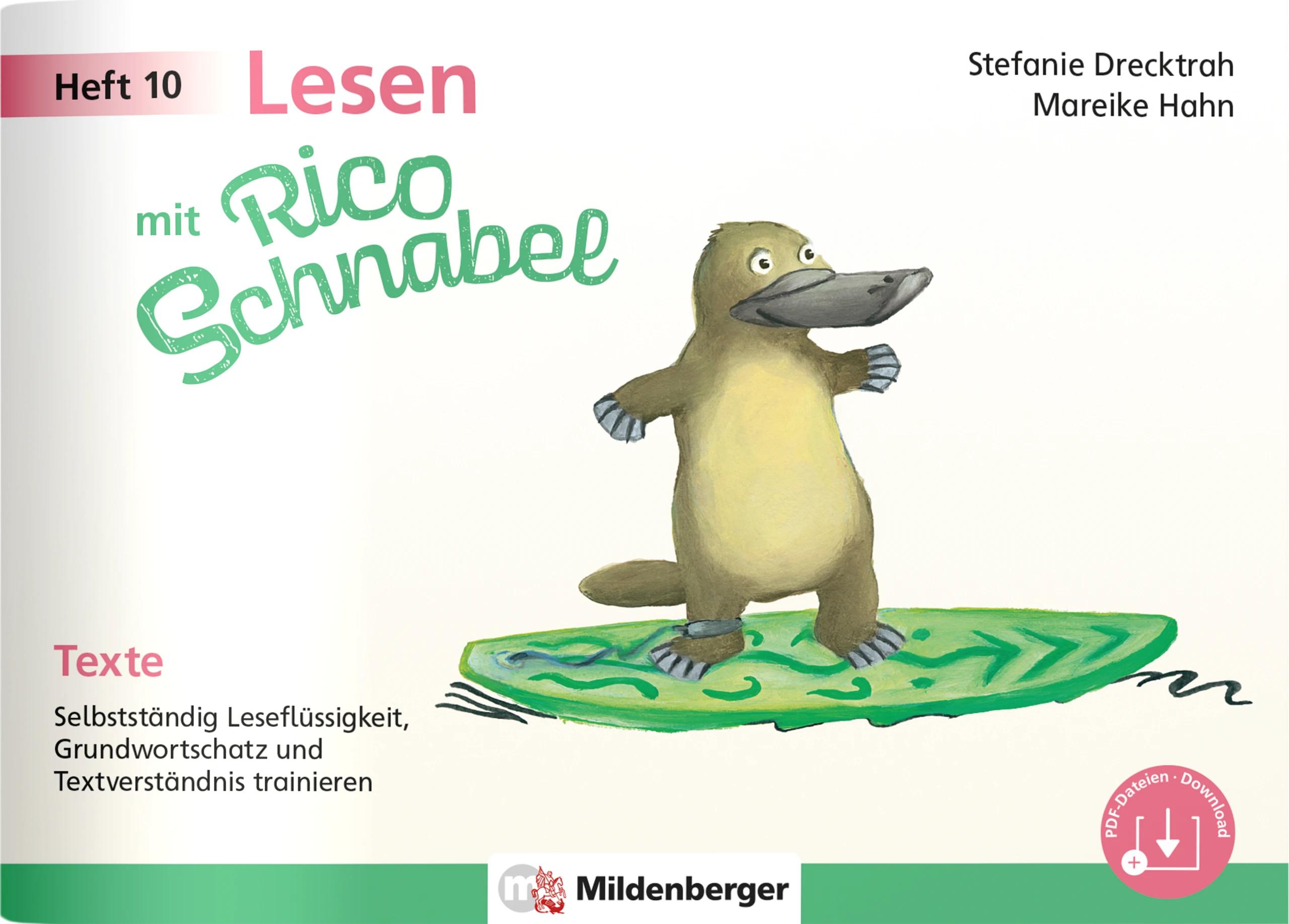 Vorderes Coverbild Lesen mit Rico Schnabel, Heft 10: Texte