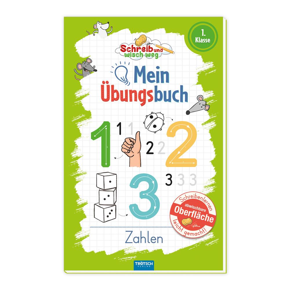 Vorderes Coverbild Trötsch Mein Übungsbuch Schreib und wisch weg Zahlen
