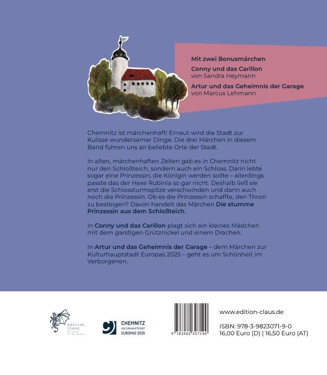 Rückseitencover Die stumme Prinzessin aus dem Schloßteich